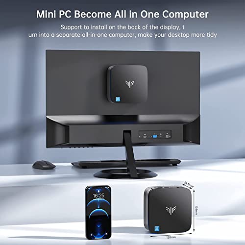 NiPoGi Mini PC Windows 11 AK1 PRO 16GB DDR4 512GB ROM,Mini